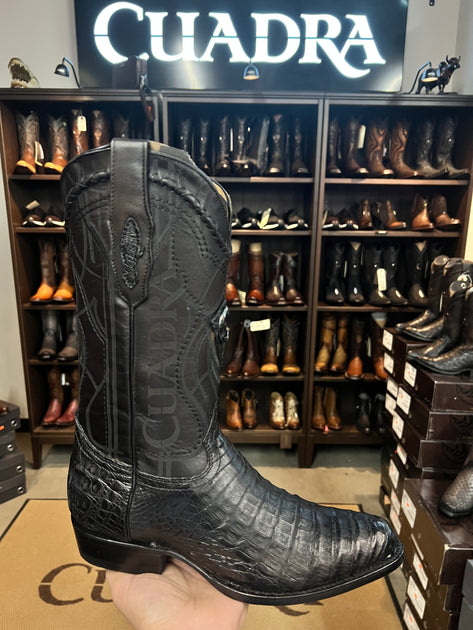 Cuadra Piel de Caiman Round Toe Cowboy Boots - CU422 (Piel de