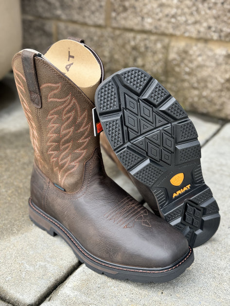 ARIAT Groundwork Wide Square Steel Toe, Stivali Western Uomo, Marrone, 40 EU Larga ARIAT Groundwork Wide Square Steel Toe, Stivali Western Uomo, Marrone, 40 EU Larga