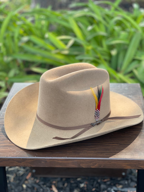 Stetson 6x Rancher Sahara Cowboy Felt Hat (Copa Alta Falda/Brim