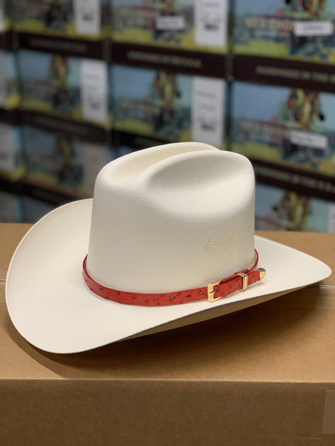 Tombstone 1000x Johnson (Copa Alta) with Genuine Red Ostrich