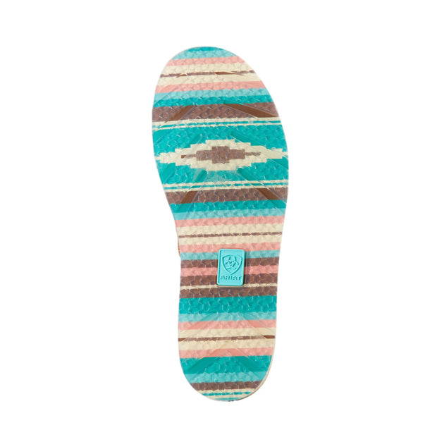 Ariat Ladies Cruiser Floral Embossed Bronze Slip On Shoe