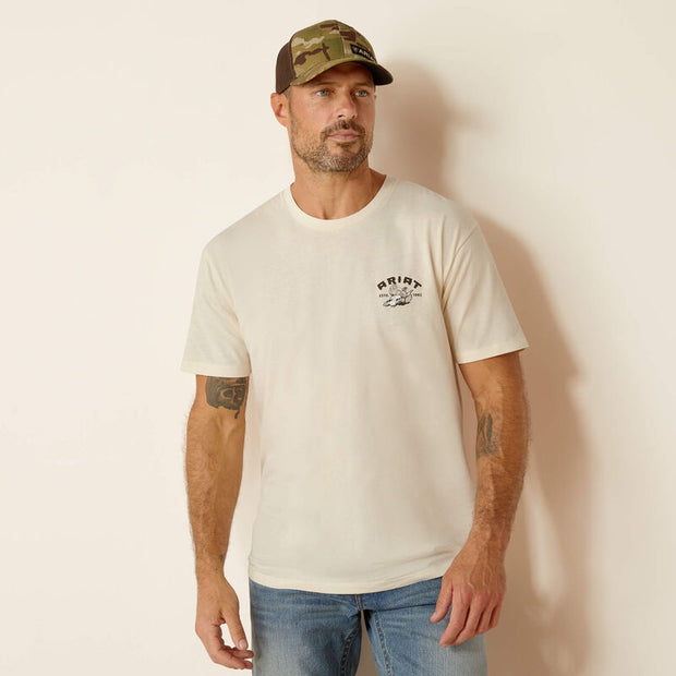 Ariat Men T-Shirt Sol Arch - Off White