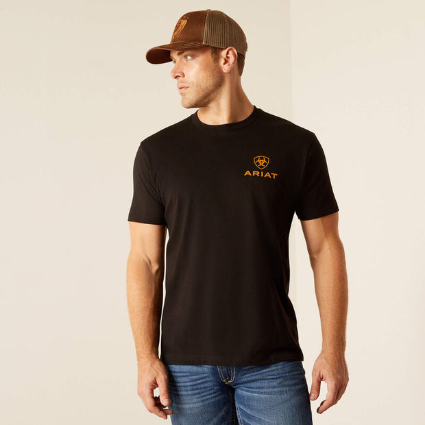 Ariat Men T-Shirt Farm Fields -BLK