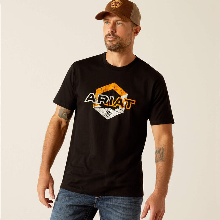 Ariat Men T-Shirt Hexstatic - BLK