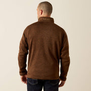 ARIAT MENS Caldwell Logo 1/4 Zip Sweater