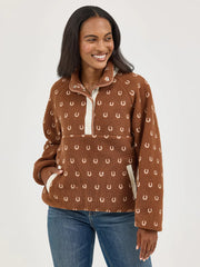 WOMEN'S WRANGLER RETRO® HALF-SNAP SHERPA PULLOVER