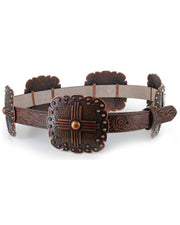ANGEL RANCH WOMEN'S CONCHO LEATHER BELT