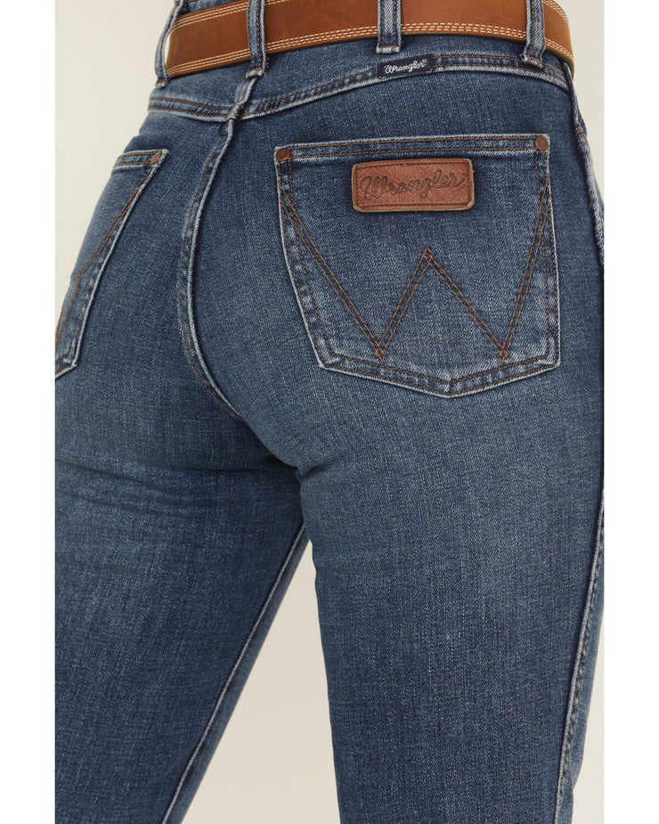 WRANGLER WOMEN'S RETRO HIGH RISE BAILEY TROUSER STRETCH DENIM JEANS