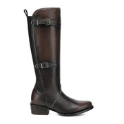 Cuadra para Dama - Crust Castaño Piel De Res Tall Boot
