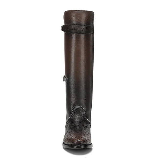 Cuadra para Dama - Crust Castaño Piel De Res Tall Boot