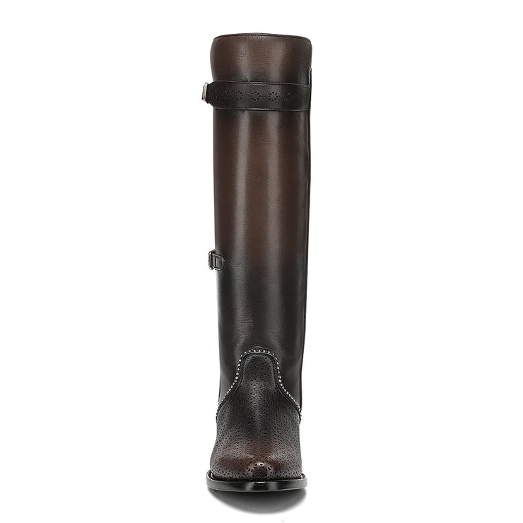 Cuadra para Dama - Crust Castaño Piel De Res Tall Boot