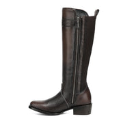 Cuadra para Dama - Crust Castaño Piel De Res Tall Boot
