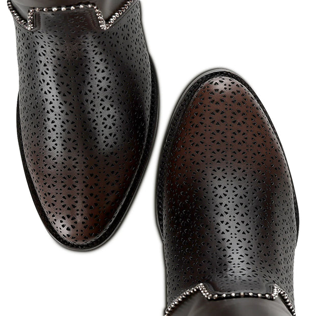 Cuadra para Dama - Crust Castaño Piel De Res Tall Boot