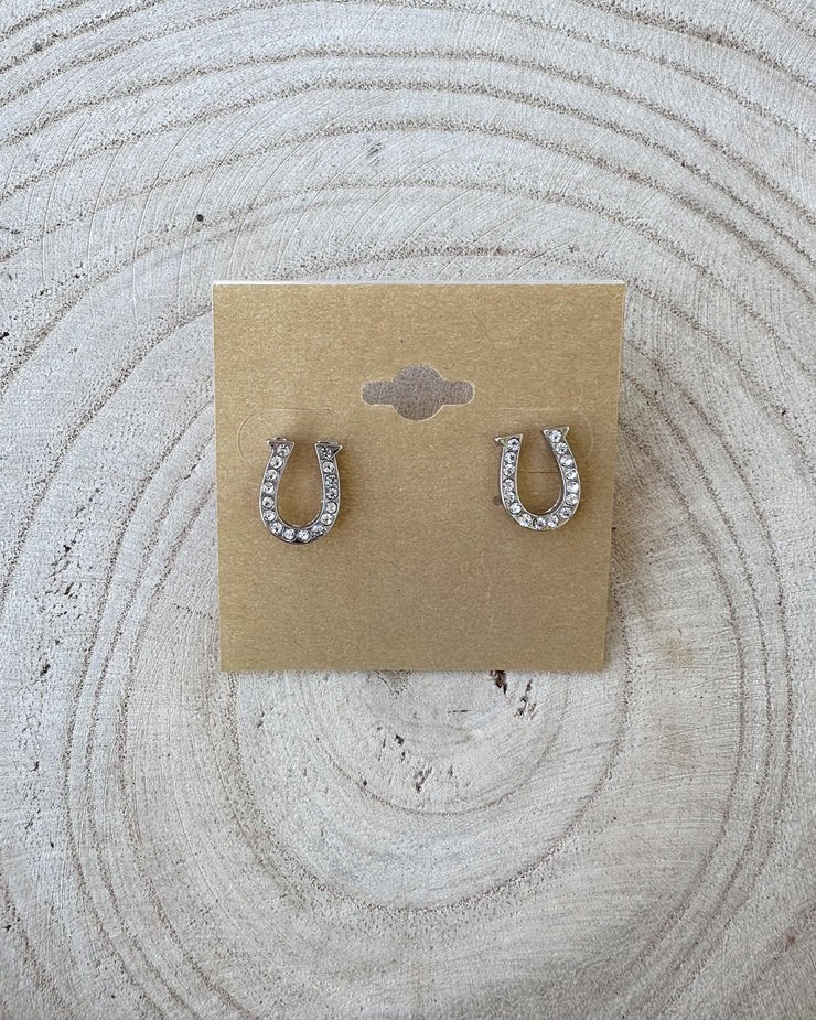 Silver Horseshoe studs