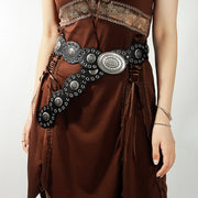 Women's Hollow Disc Boho Concho Belt