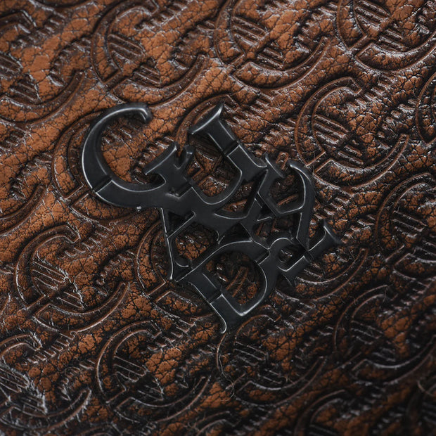 DARK BROWN SHOULDER BAG/ Cuadra Santana Res