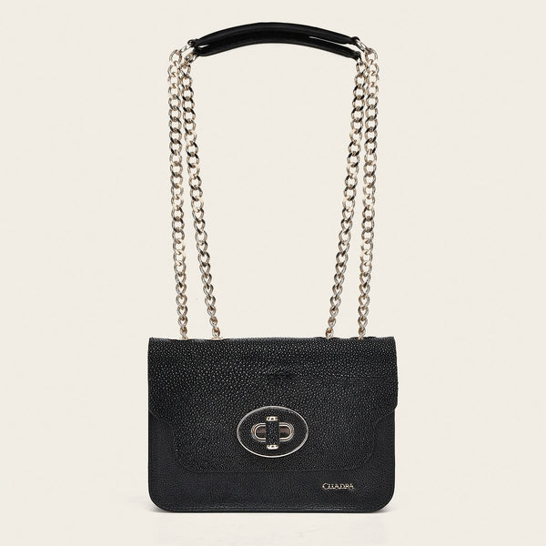 Crossbody en piel genuina de mantarraya