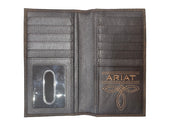 Ariat® Men's Black Center Bump Shield Rodeo Wallet