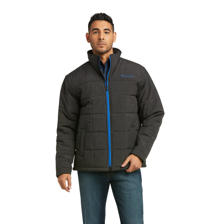 Ariat Crius Dark Grey Insulated Jacket (Blue Zipper)