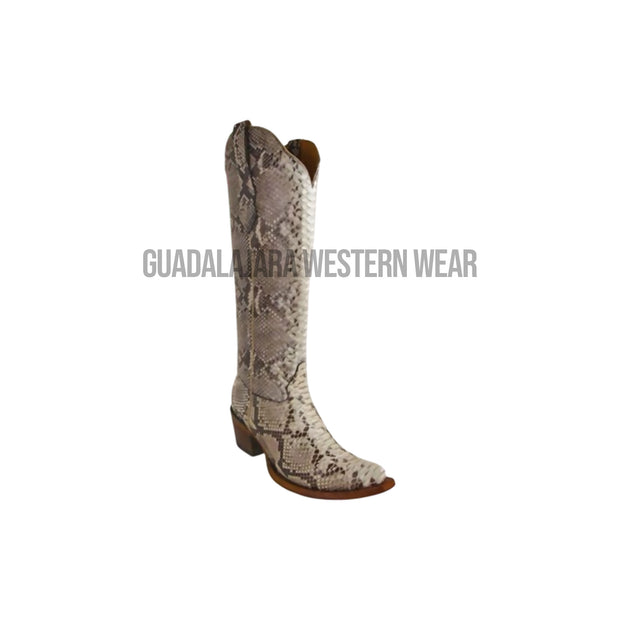 Los Altos Women Bota Alta para Dama - Python Natural