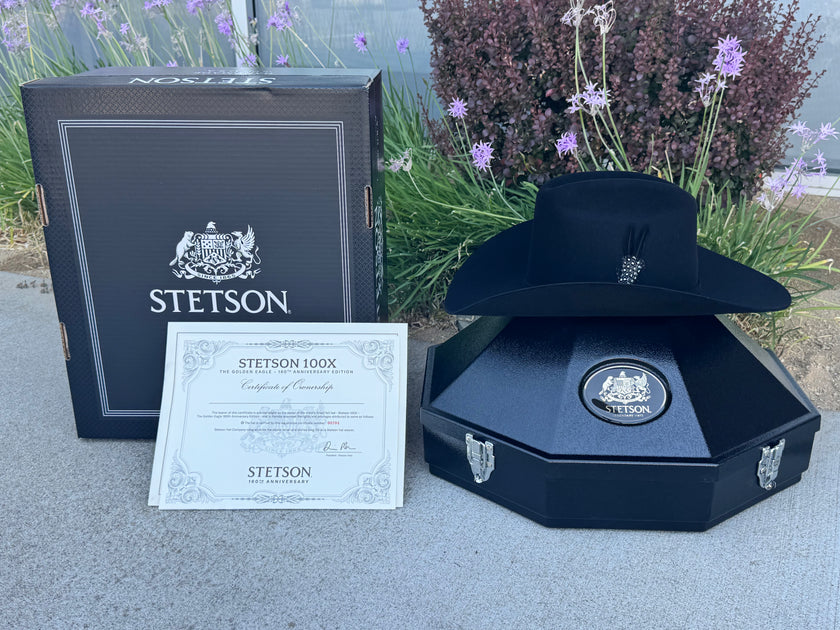 Stetson El Presidente 100X The Golden Eagle Cowboy Felt Hat (Copa Alta ...
