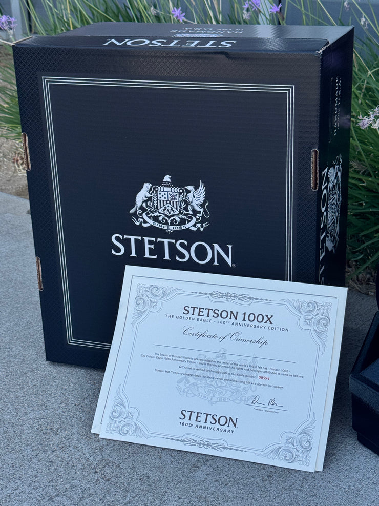 Stetson El Presidente 100X The Golden Eagle Cowboy Felt Hat (Copa Alta)