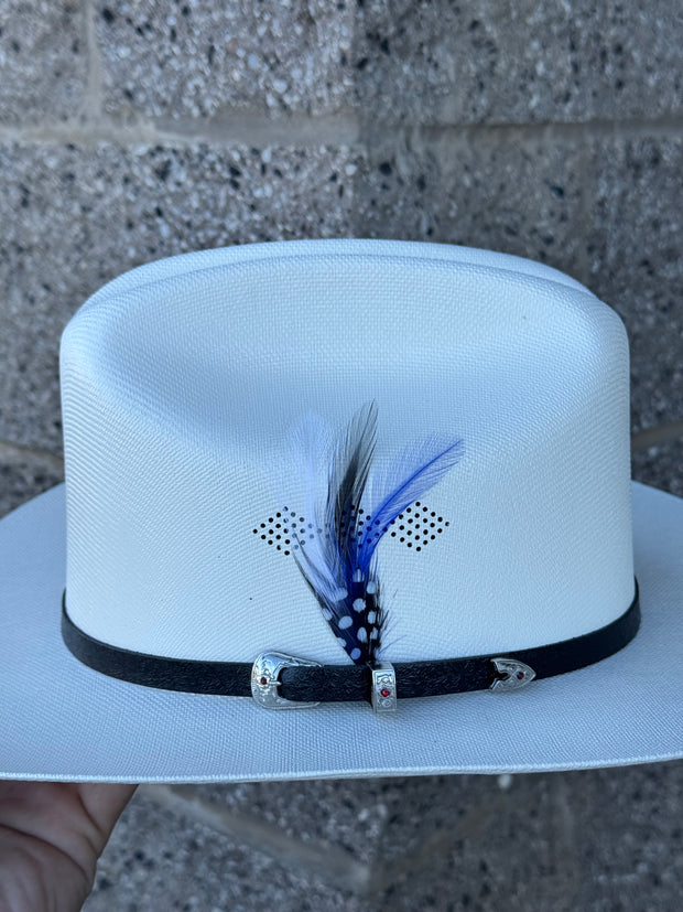 Sombrero 1,000x Copa Chica Falda 3" Marca Morcon (Diamante Azul)