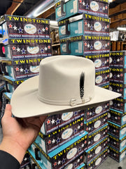 Twinstone 6x Rancher CRYSTAL Felt Hat Horma SINALOA (Copa Mediana Falda/Brim 3.5")