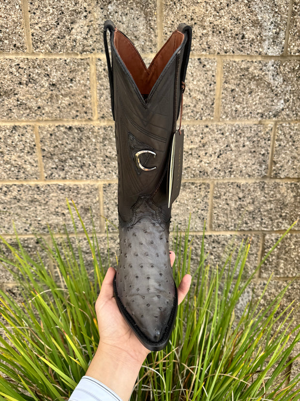 Cuadra Piel de Avestruz Puntal Cowboy Boots - B22PA1 (Piel de Primera Avestruz)