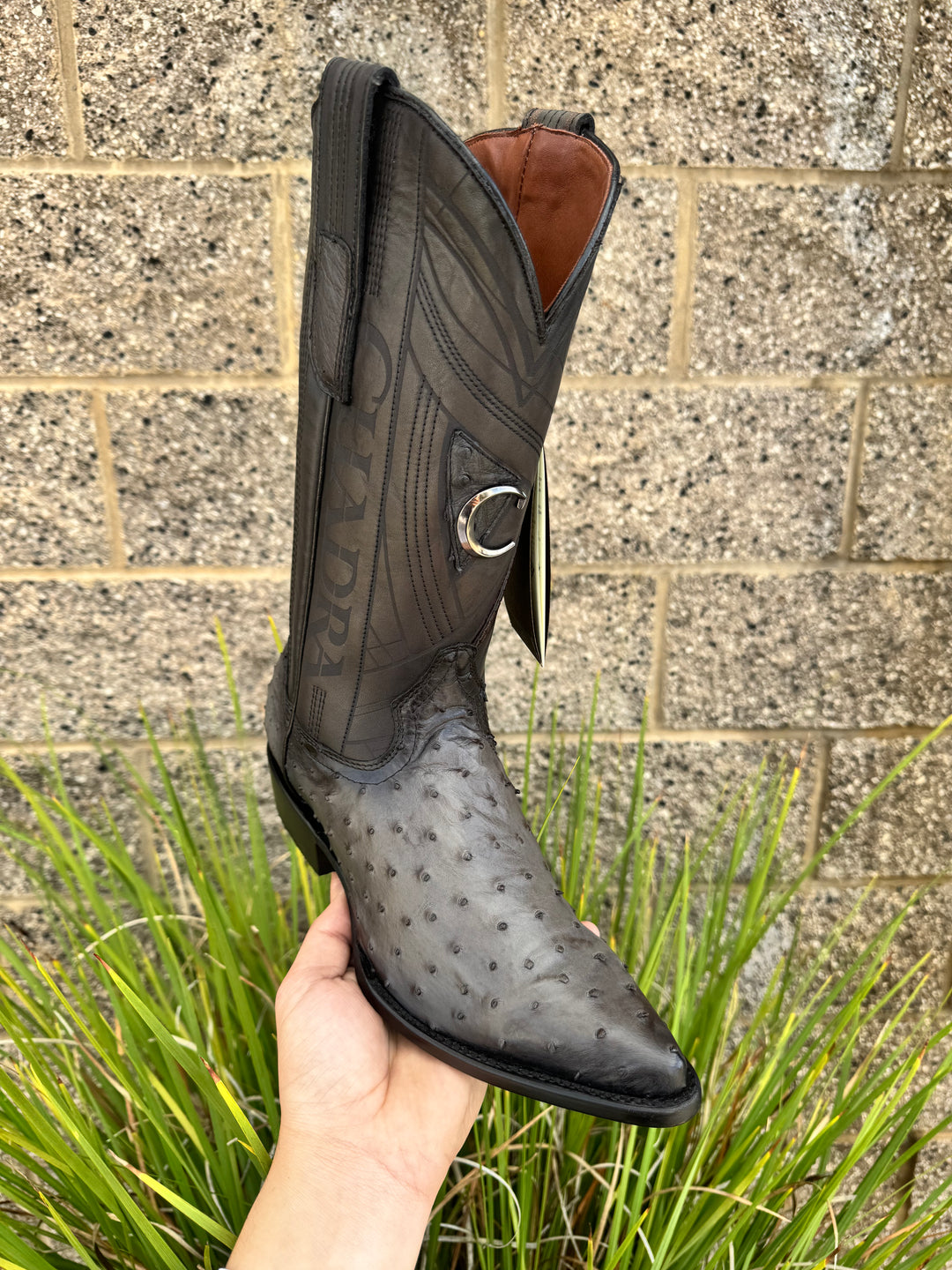 Cuadra Piel de Avestruz Puntal Cowboy Boots - B22PA1 (Piel