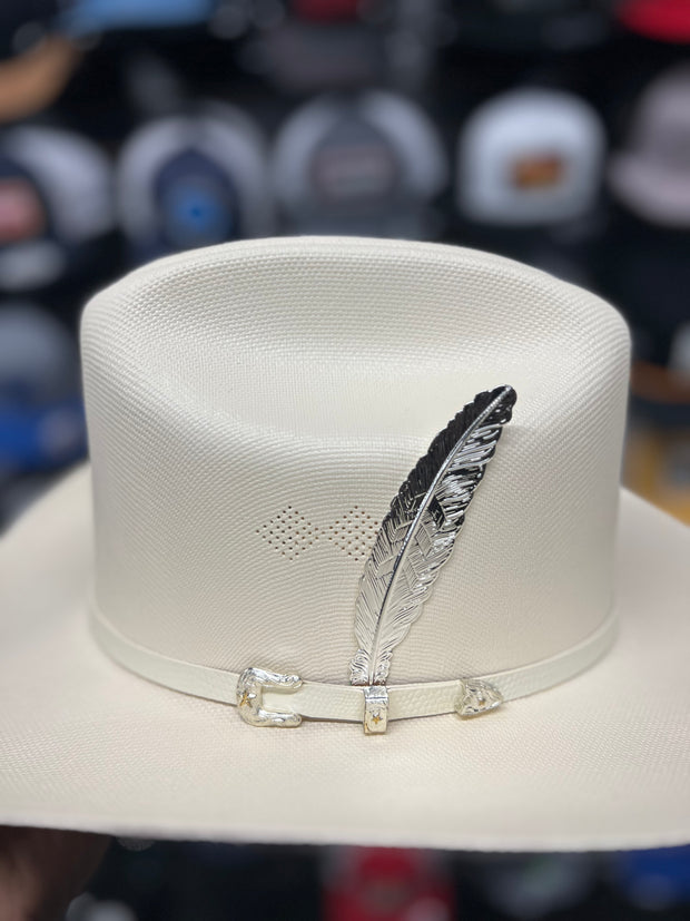 Pluma de Acero Inoxidable/Stainless Steel Hat Feather (Economica) #1
