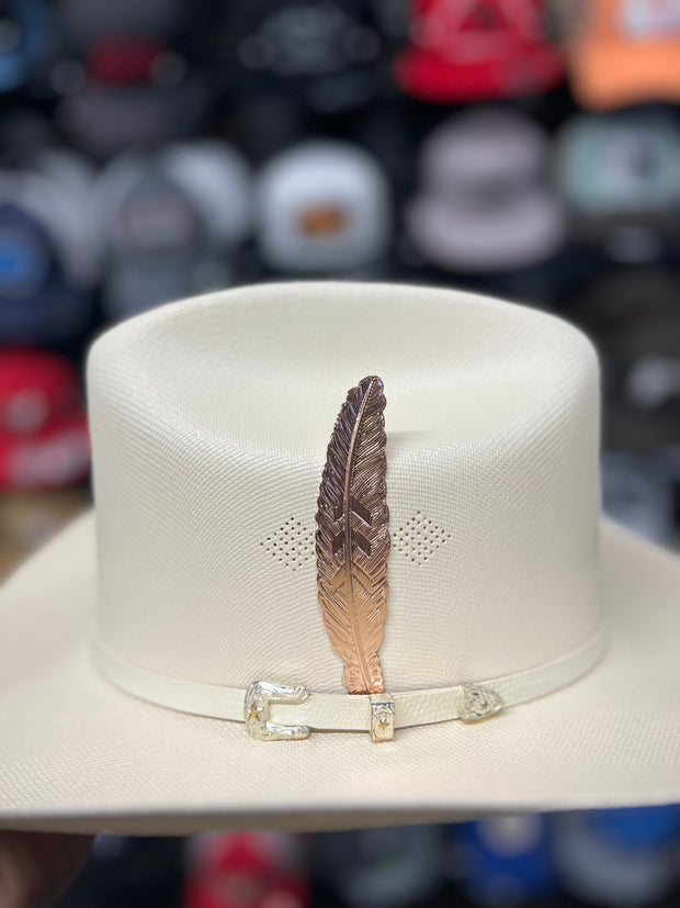 Pluma de Acero Inoxidable/Stainless Steel Hat Feather (Economica) #4