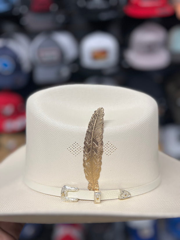 Pluma de Acero Inoxidable/Stainless Steel Hat Feather (Economica) #7