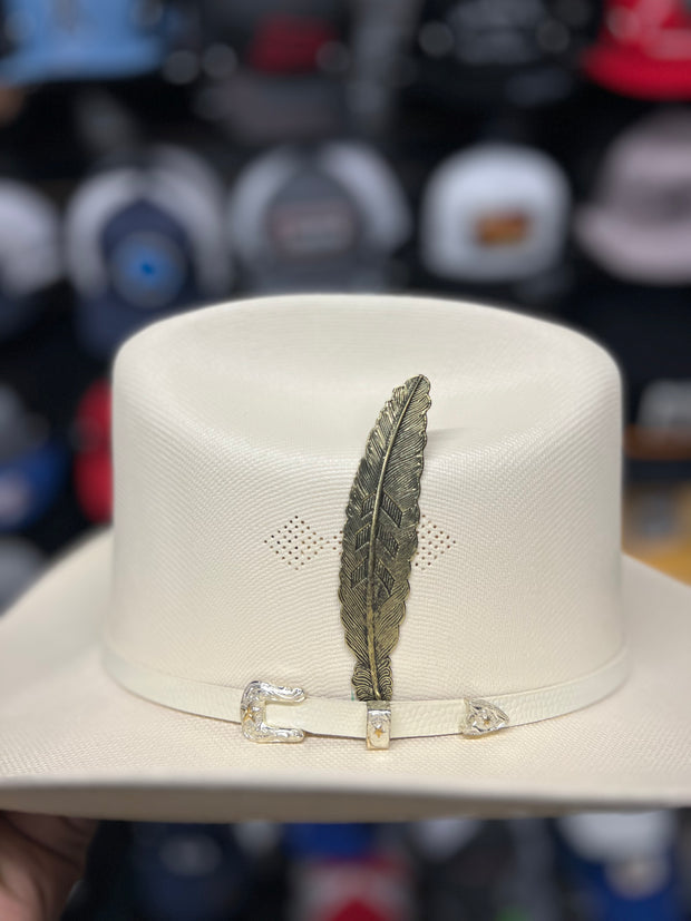 Pluma de Acero Inoxidable/Stainless Steel Hat Feather (Economica) #8