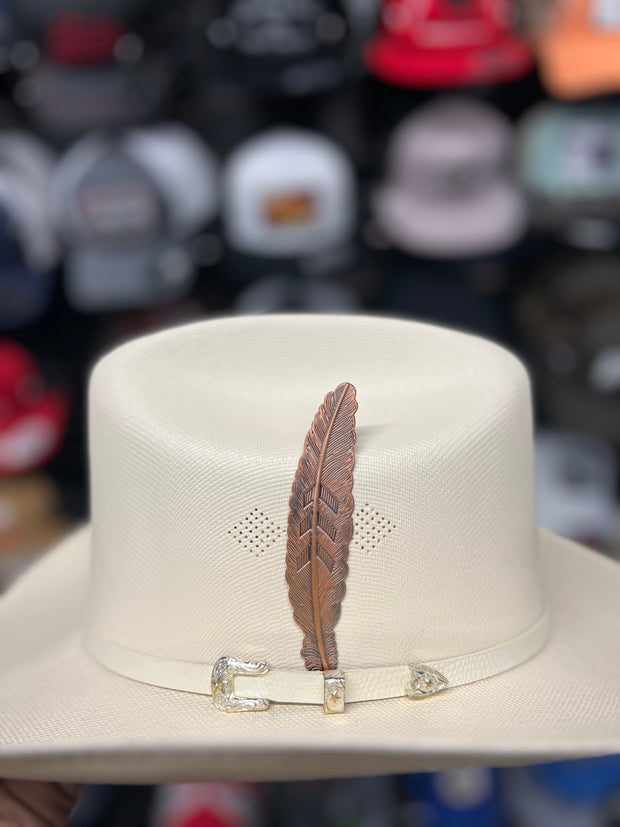 Pluma de Acero Inoxidable/Stainless Steel Hat Feather (Economica) #9