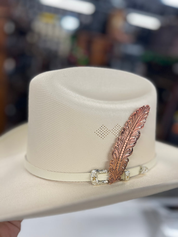 Pluma de Acero Inoxidable/Stainless Steel Hat Feather (ALPACA) #1