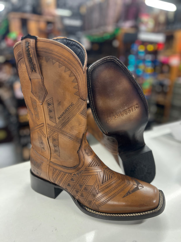 Piel de Res Horma Rodeo - WA0109 (Piel de Res) (Color: Miel)