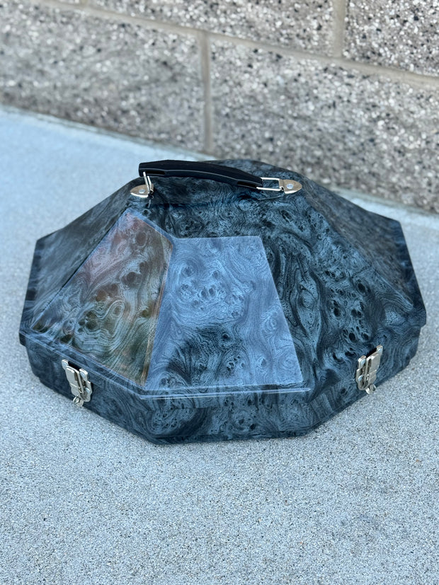 Estuche Exclusivo para Viajar - Burl Walnut Gray