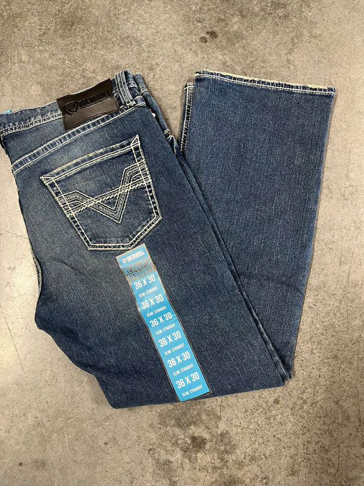 Revolver Slim Straight Jeans (Medium Vintage) - Rock&Roll