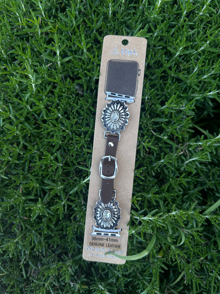 Shiny Floral Western Band