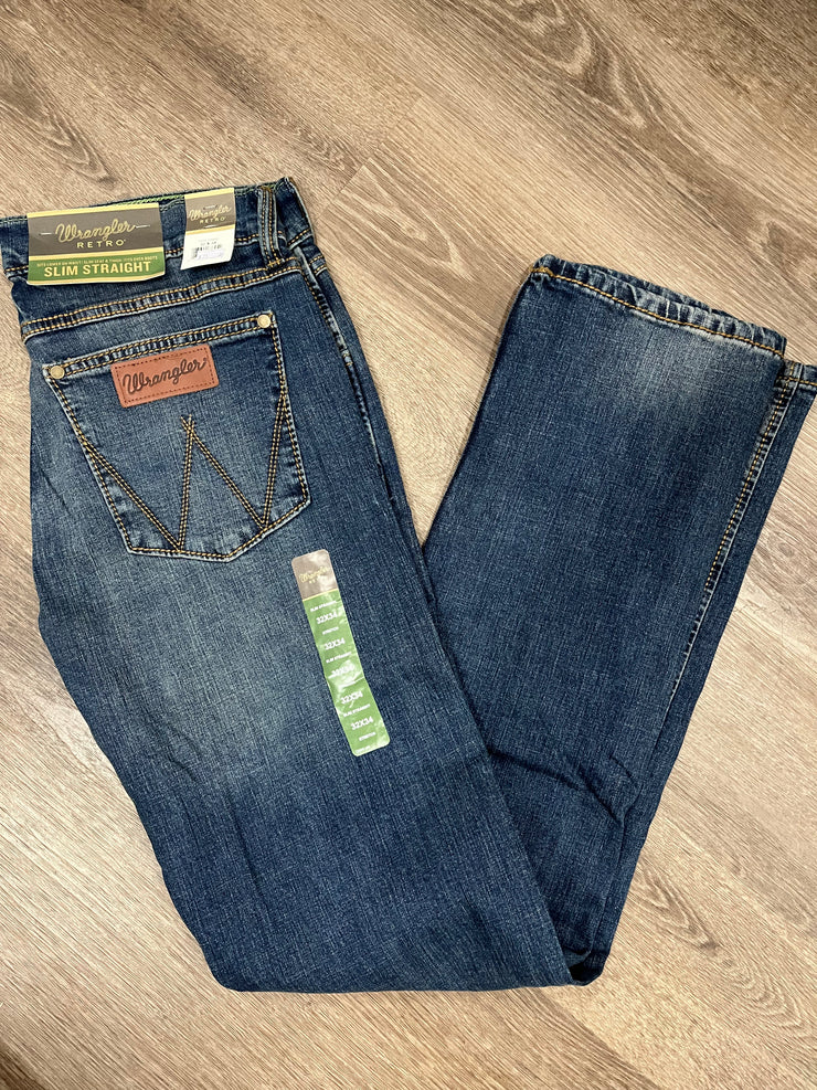 Wrangler Retro Slim Straight Fit - (10WLT88BZ) (Medium Wash)