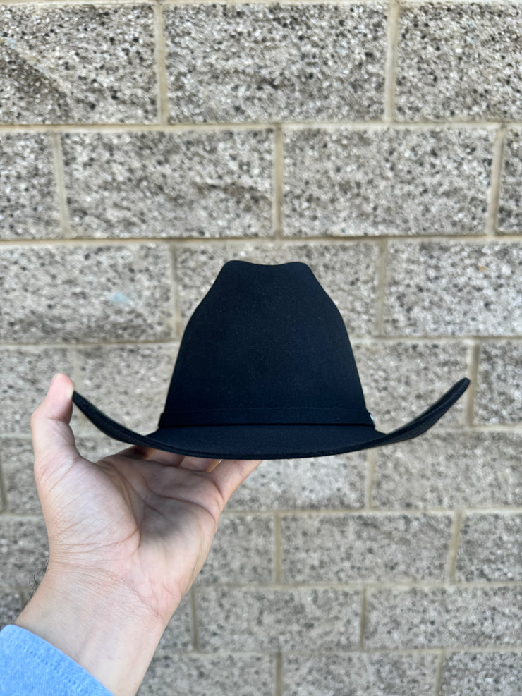 Stetson El Patron 30x Black Cowboy Felt Hat (Copa Regular Falda 3.5")