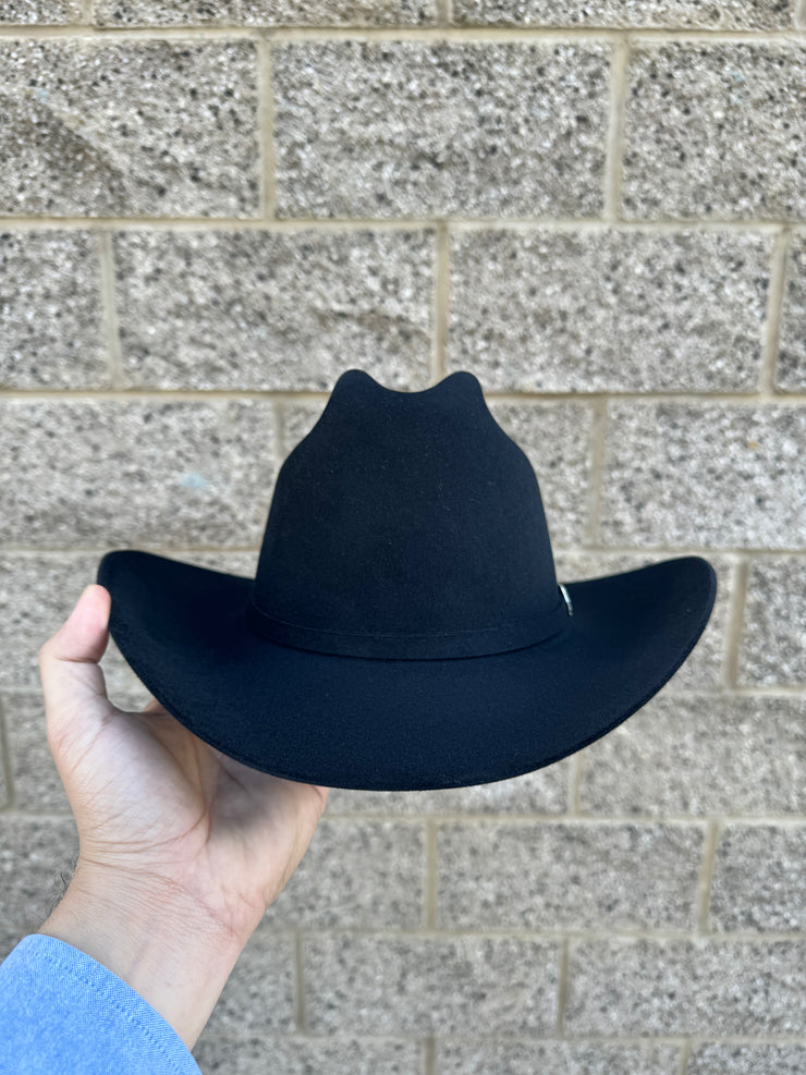 Stetson El Patron 30x Black Cowboy Felt Hat (Copa Regular Falda 3.5")