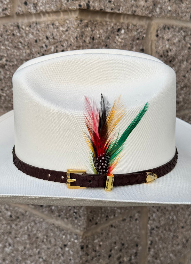 Sombrero El Rey 200x Copa Chica Falda 3.5" (Guadalajara Hats) (Toquilla Pitón Cafe)