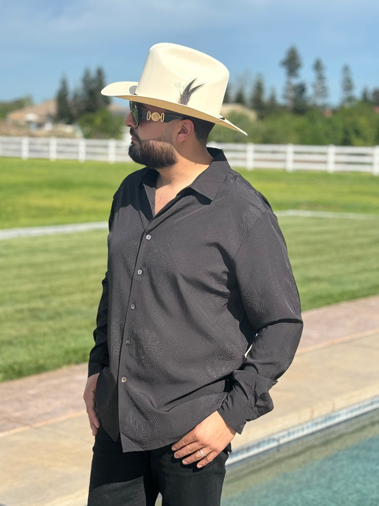 FRANCESCO BLACK LONG SLEEVE - GDL CLOTHING