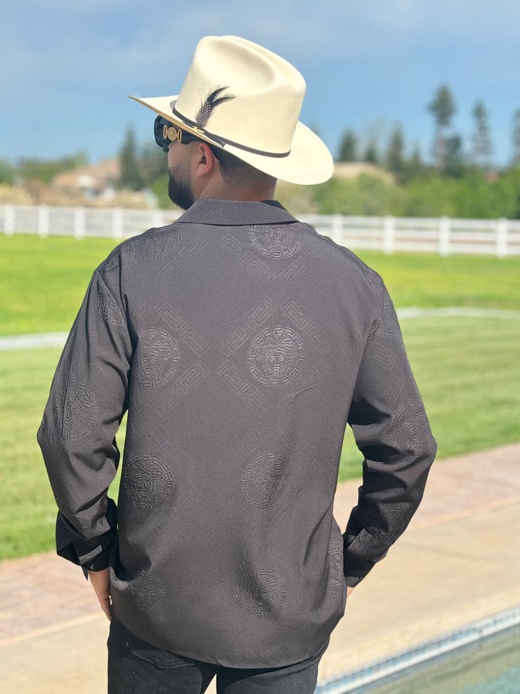 FRANCESCO BLACK LONG SLEEVE - GDL CLOTHING