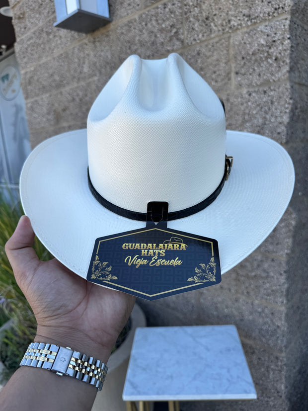 Sombrero 5,000x Vieja Escuela Marca Guadalajara Hats (FALDA 3")