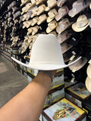 Stetson 6x Rancher Premium White Cowboy Felt Hat Sinaloa (Copa Alta Falda/Brim 3.5")