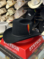 Stetson 6x Rancher Black Cowboy Felt Hat Sinaloa (Copa Alta Falda/Brim 3.5")