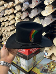 Stetson 6x Rancher Black Cowboy Felt Hat Sinaloa (Copa Alta Falda/Brim 3")